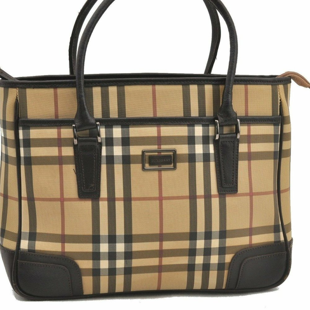 Authentic Burberrys Nova Check Hand Bag - Picture 2 of 9